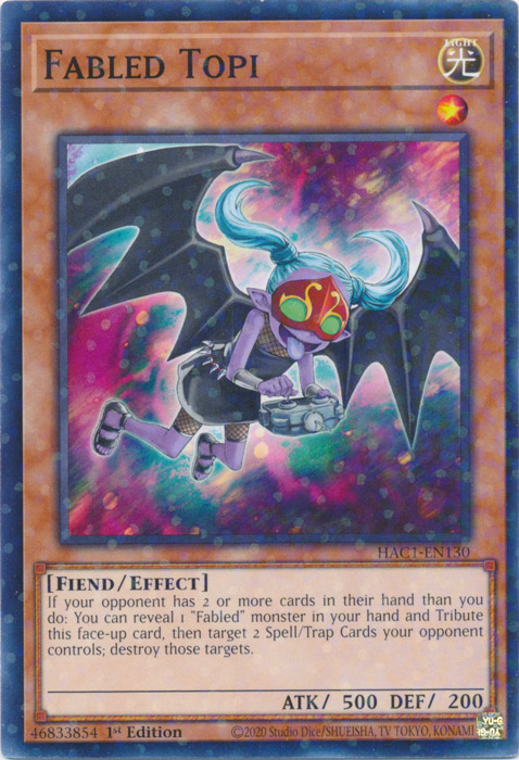Fabled Topi (Duel Terminal) [HAC1-EN130] Common | Chromatic Games