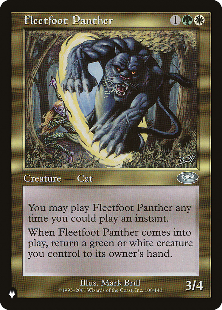 Fleetfoot Panther [The List] | Chromatic Games