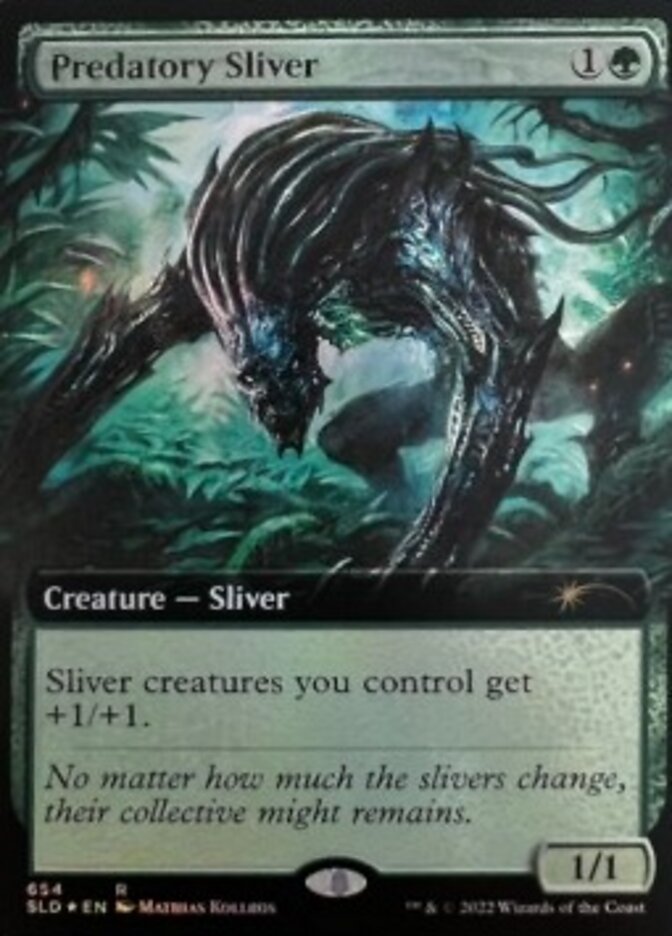 Predatory Sliver (Extended Art) [Secret Lair Drop Promos] | Chromatic Games