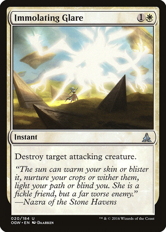 Immolating Glare 20/184 (Oath of the Gatewatch)  | Chromatic Games