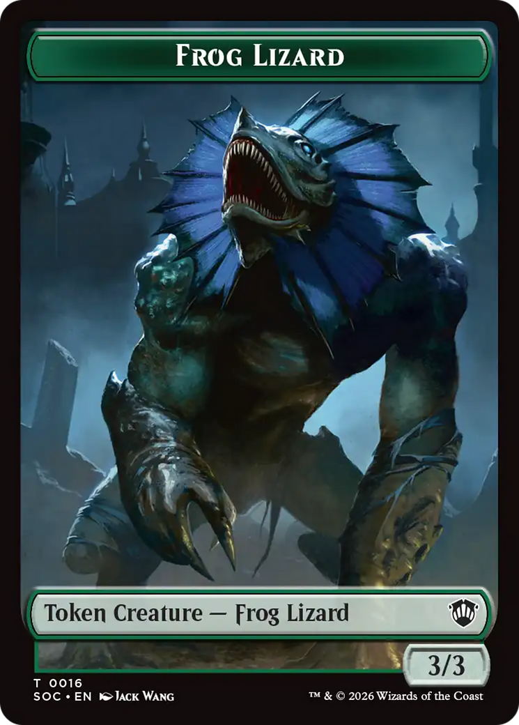 Food // Frog Lizard Double-Sided Token [Secrets of Strixhaven Commander Tokens] | Chromatic Games