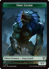 Food // Frog Lizard Double-Sided Token [Secrets of Strixhaven Commander Tokens] | Chromatic Games