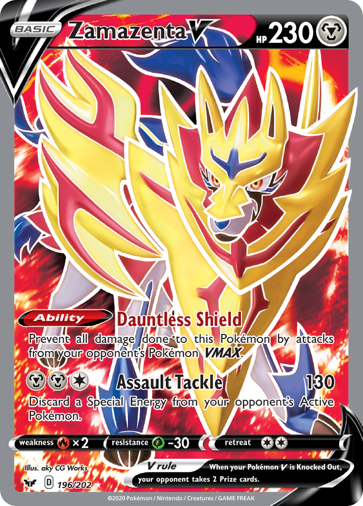 Zamazenta V (196/202) [Sword & Shield: Base Set] | Chromatic Games