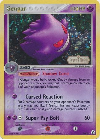 Gengar (5/92) (Stamped) [EX: Legend Maker] | Chromatic Games