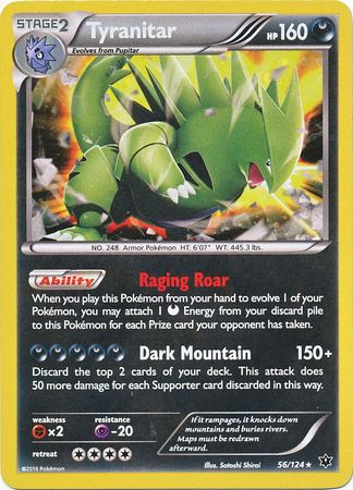 Tyranitar (56/124) (Cosmos Holo) [XY: Fates Collide] | Chromatic Games