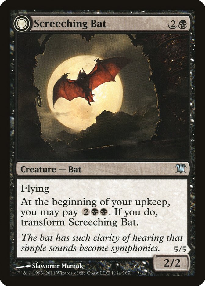 Screeching Bat // Stalking Vampire 114 (Innistrad)  | Chromatic Games