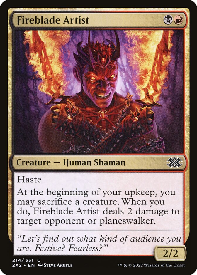 Fireblade Artist 214/331 (Double Masters 2022)  - Foil | Chromatic Games
