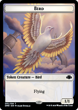 Bird Token [Dominaria Remastered Tokens] | Chromatic Games