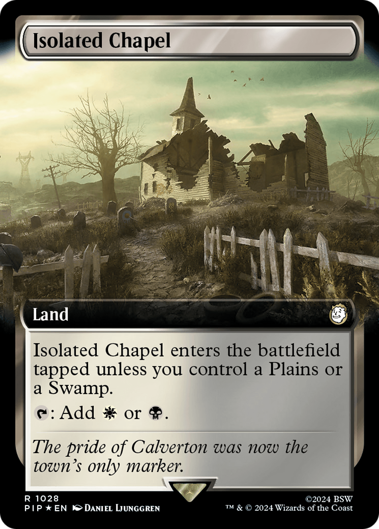 Isolated Chapel (Extended Art) (Surge Foil) [Fallout] | Chromatic Games