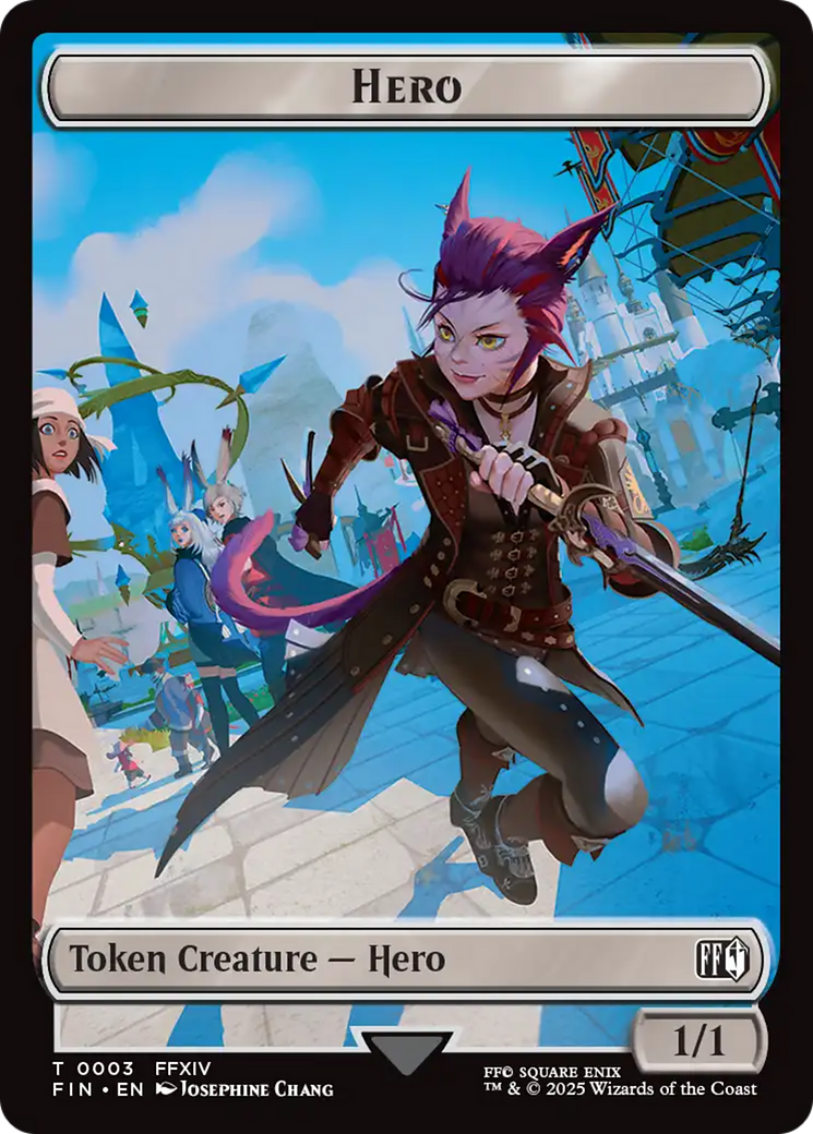 Hero (0003) // Food Double-Sided Token [FINAL FANTASY Tokens] | Chromatic Games