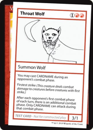 Throat Wolf (2021 Edition) [Mystery Booster Playtest Cards] | Chromatic Games