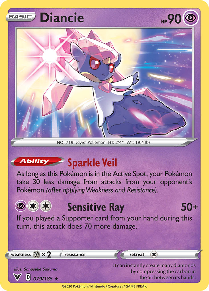 Diancie (079/185) [Sword & Shield: Vivid Voltage] | Chromatic Games