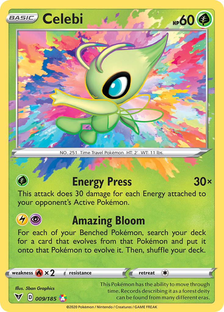 Celebi (009/185) [Sword & Shield: Vivid Voltage] | Chromatic Games