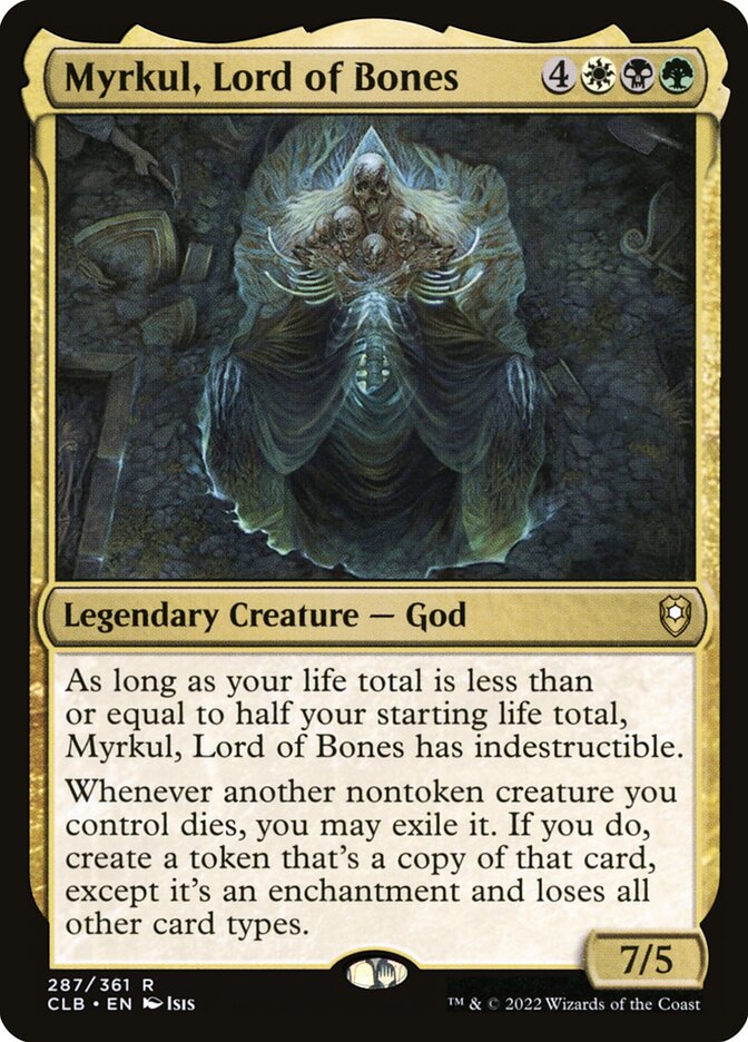 Myrkul Lord of Bones 287 (Commander Legends: Battle for Baldur's Gate)  | Chromatic Games
