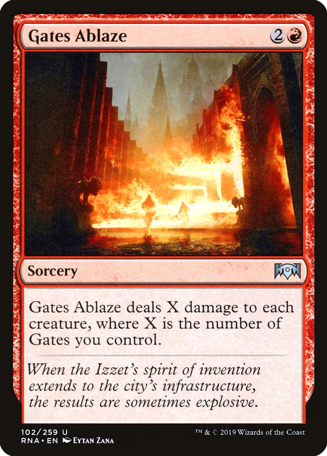 Gates Ablaze 102/259 (Ravnica Allegiance)  | Chromatic Games