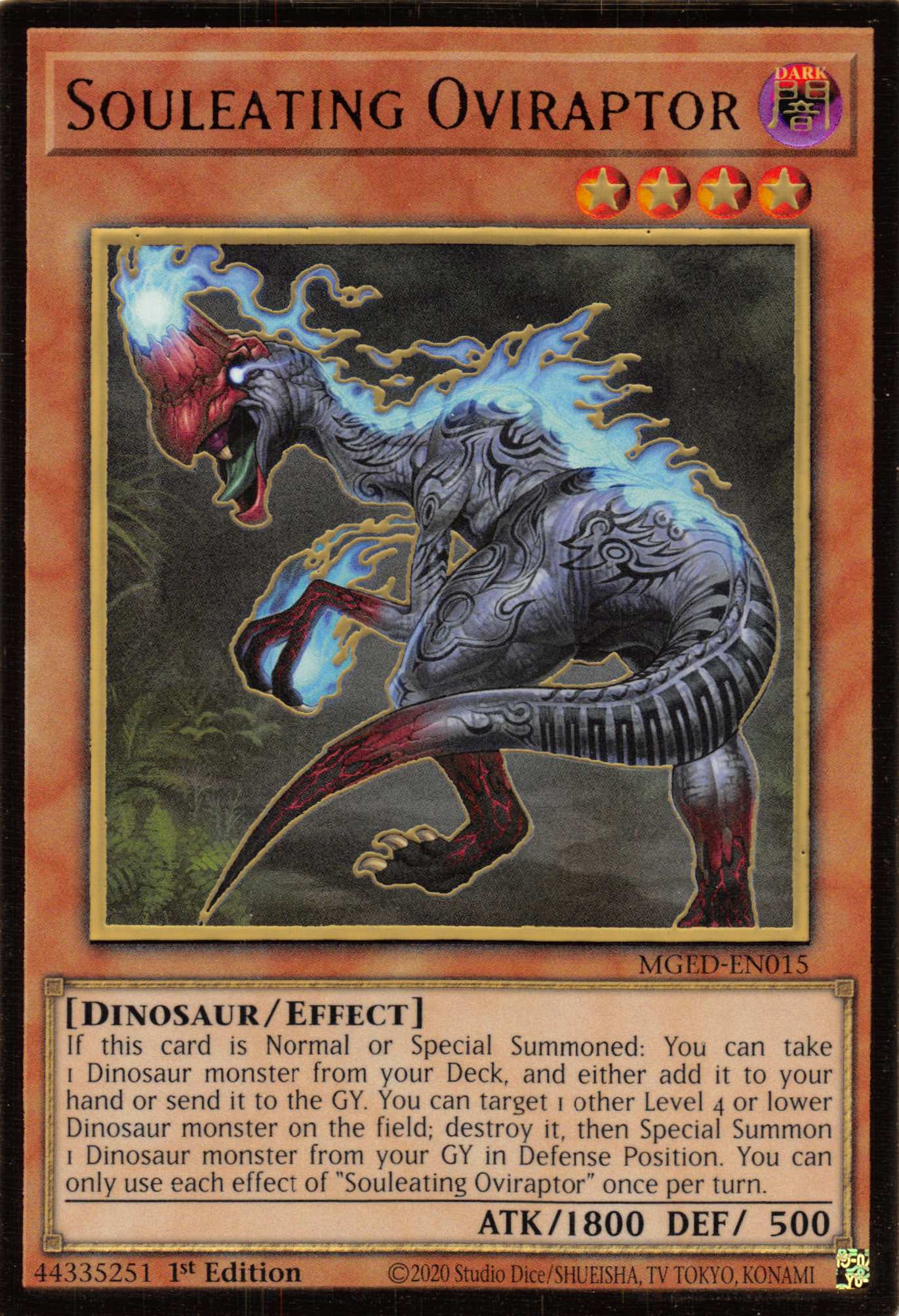 Souleating Oviraptor [MGED-EN015] Gold Rare | Chromatic Games