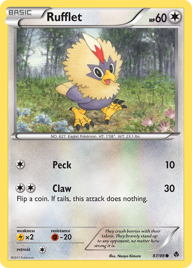 Rufflet (87/98) [Black & White: Emerging Powers] | Chromatic Games