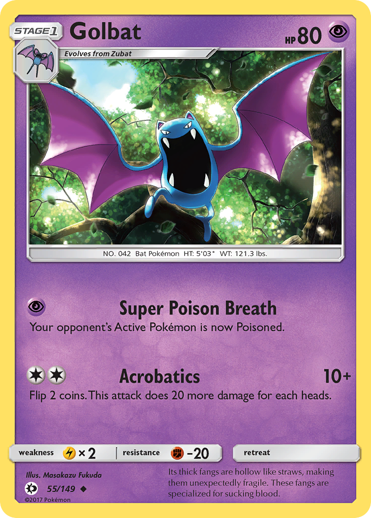 Golbat (55/149) [Sun & Moon: Base Set] | Chromatic Games