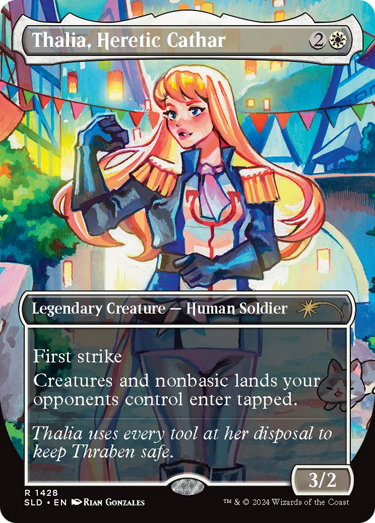 Thalia, Heretic Cathar (Rainbow Foil) [Secret Lair Drop Series] | Chromatic Games