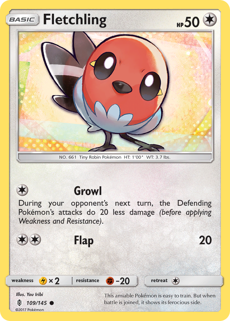 Fletchling (109/145) [Sun & Moon: Guardians Rising] | Chromatic Games