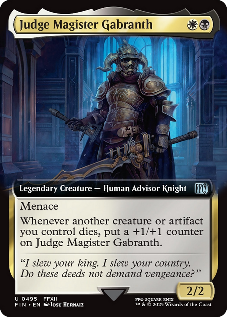 Judge Magister Gabranth (Extended Art) [FINAL FANTASY] | Chromatic Games