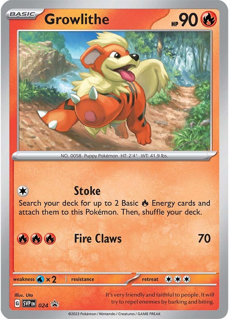 Growlithe (024) [Scarlet & Violet: Black Star Promos] | Chromatic Games