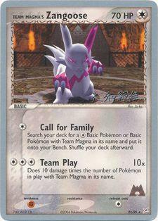 Team Magma's Zangoose (23/95) (Magma Spirit - Tsuguyoshi Yamato) [World Championships 2004] | Chromatic Games