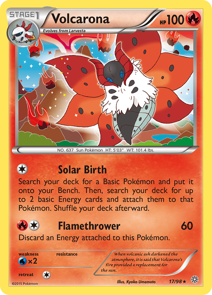 Volcarona (17/98) [XY: Ancient Origins] | Chromatic Games