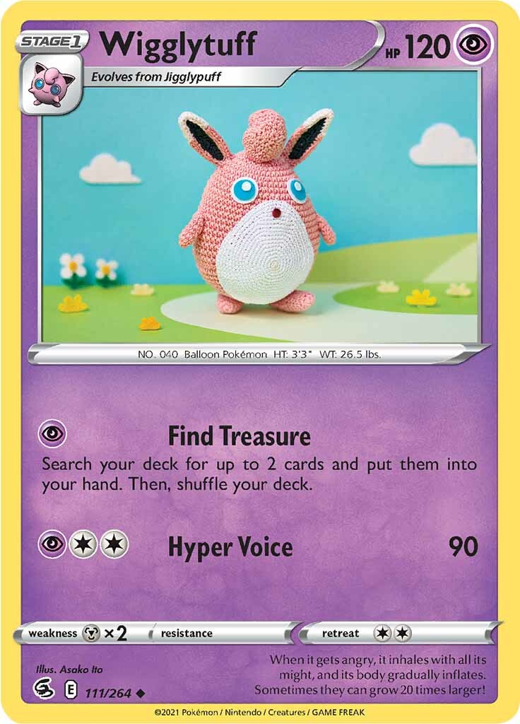 Wigglytuff (111/264) [Sword & Shield: Fusion Strike] | Chromatic Games