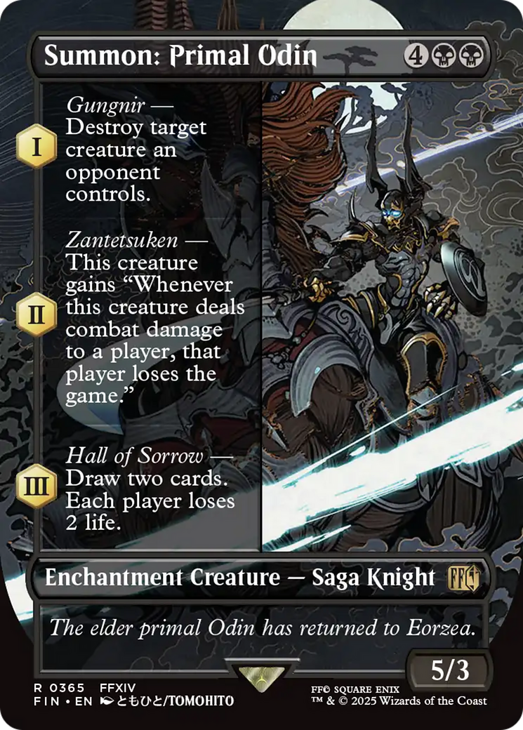 Summon: Primal Odin (Borderless) [FINAL FANTASY] | Chromatic Games