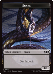 Snake // Myr Double-Sided Token [Tarkir: Dragonstorm Commander Tokens] | Chromatic Games