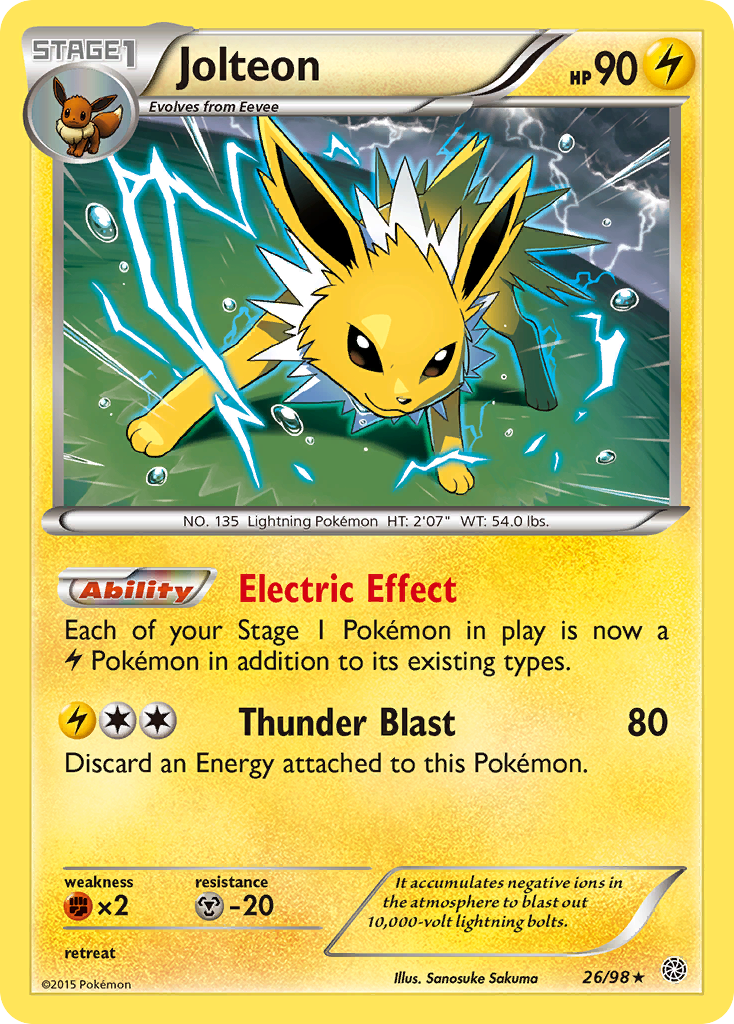 Jolteon (26/98) [XY: Ancient Origins] | Chromatic Games