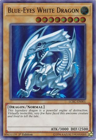 Blue-Eyes White Dragon (Version 2) [LCKC-EN001] Ultra Rare | Chromatic Games