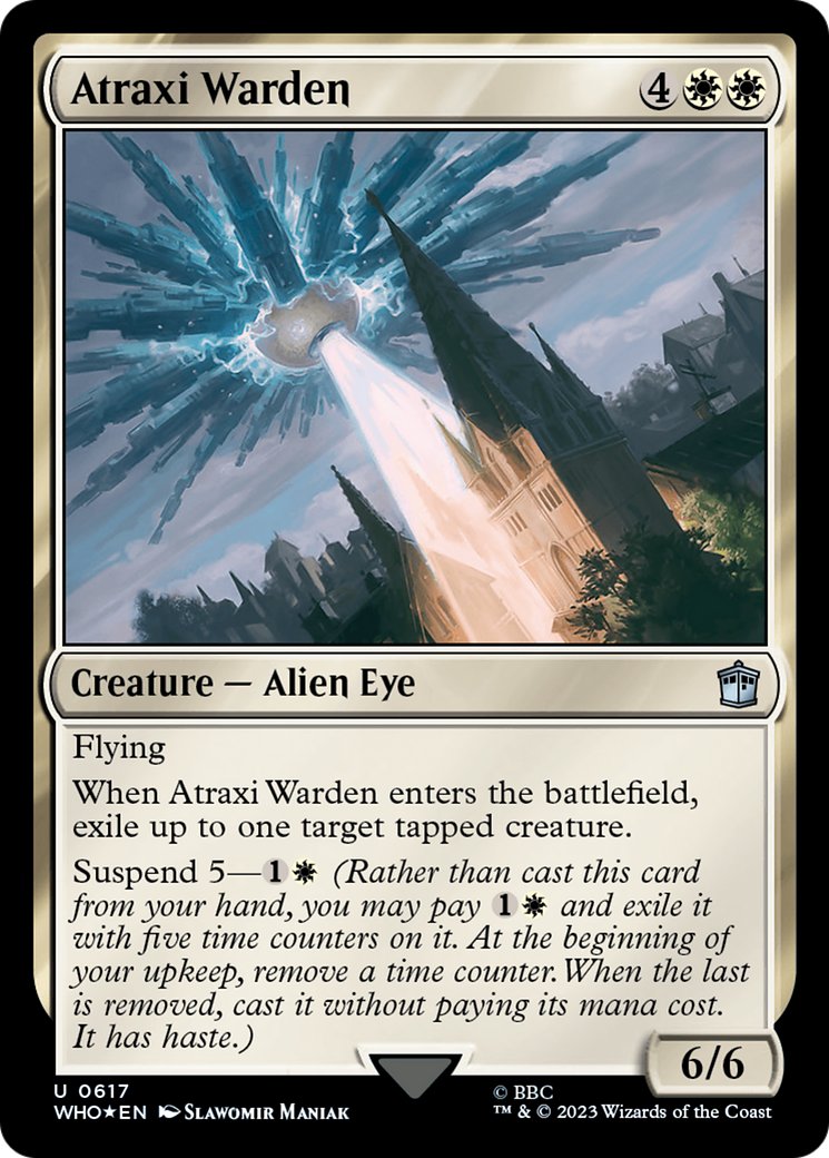 Atraxi Warden (Surge Foil) [Doctor Who] | Chromatic Games