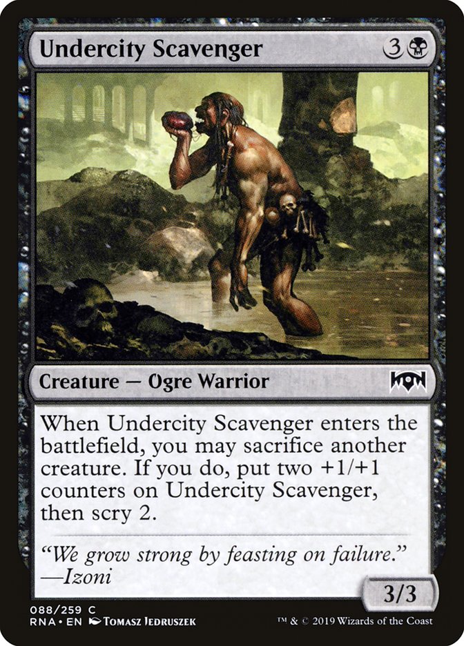 Undercity Scavenger 88/259 (Ravnica Allegiance)  | Chromatic Games