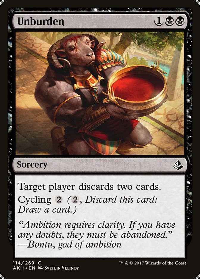 Unburden 114/269 (Amonkhet)  | Chromatic Games