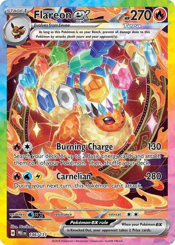 Flareon ex 146/131 (SV: Prismatic Evolutions)  - Holofoil | Chromatic Games
