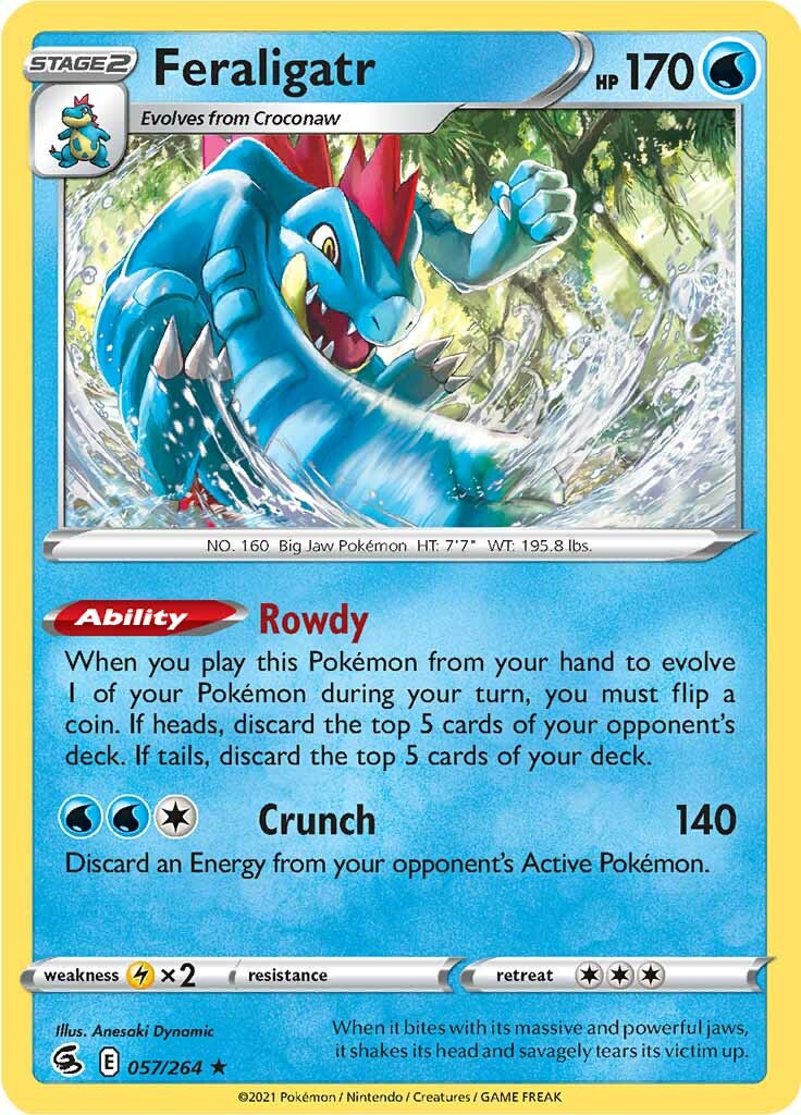 Feraligatr (057/264) [Sword & Shield: Fusion Strike] | Chromatic Games