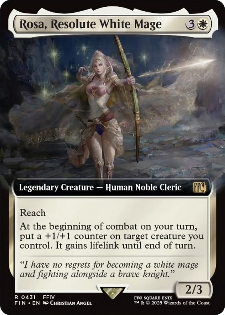 Rosa, Resolute White Mage (Extended Art) [FINAL FANTASY] | Chromatic Games