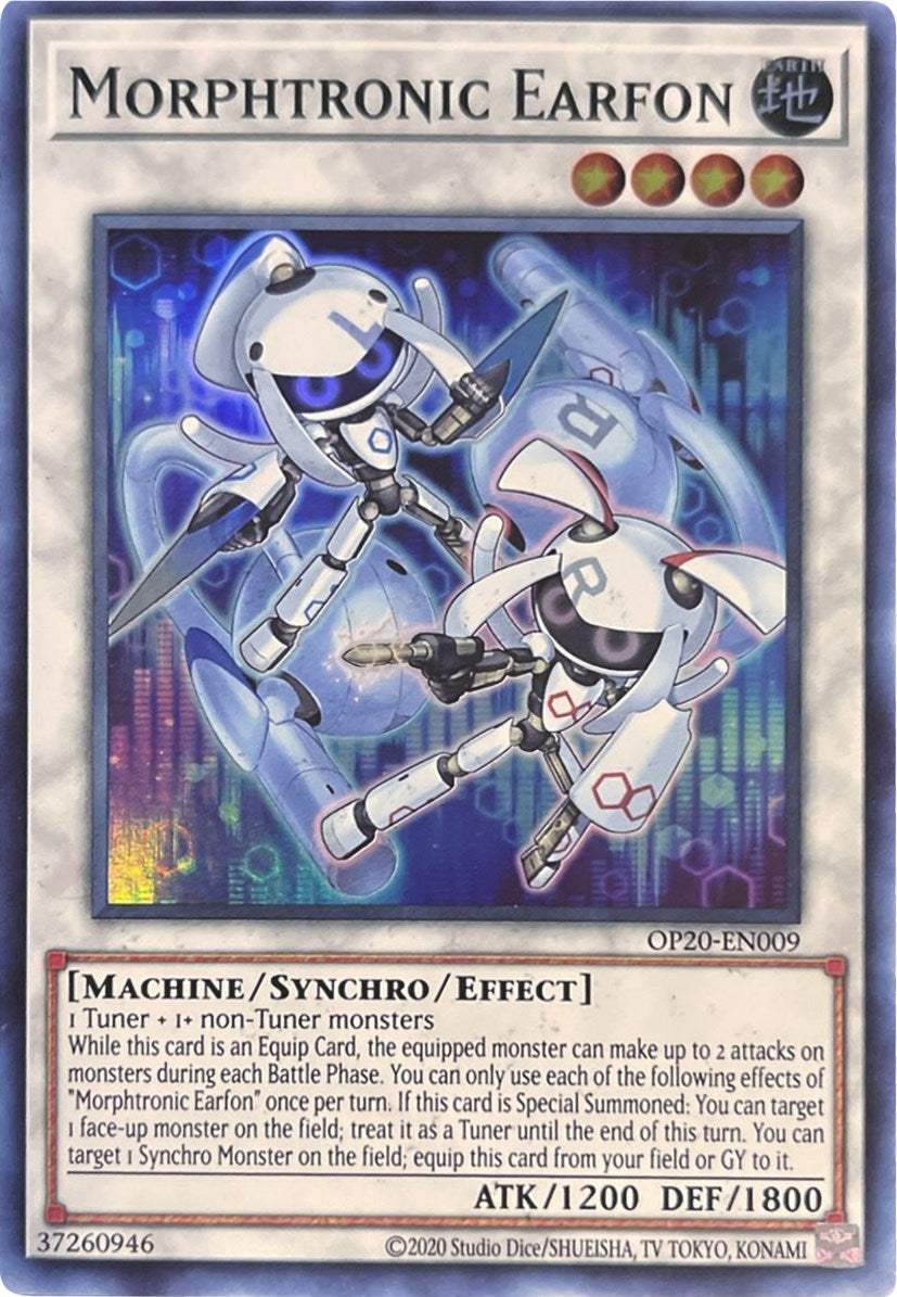 Morphtronic Earfon [OP20-EN009] Super Rare | Chromatic Games