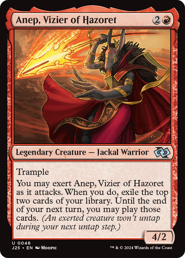 Anep, Vizier of Hazoret (Anime) [Foundations Jumpstart] | Chromatic Games