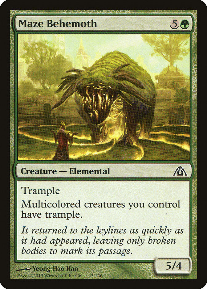 Maze Behemoth 43/156 (Dragon's Maze)  - Foil | Chromatic Games