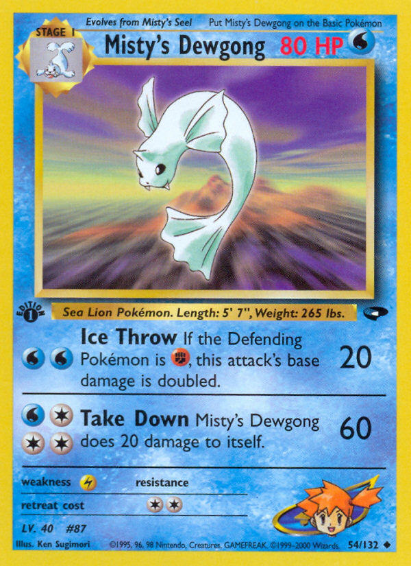 Misty's Dewgong (54/132) [Gym Challenge 1st Edition] | Chromatic Games