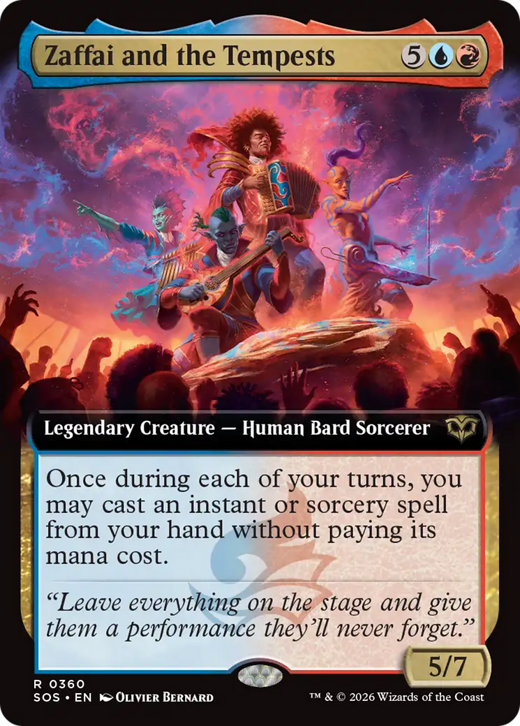 Zaffai and the Tempests (Extended Art) [Secrets of Strixhaven] | Chromatic Games