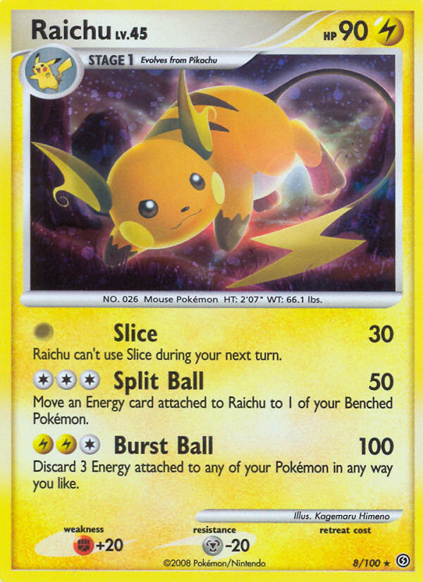 Raichu (8/100) [Diamond & Pearl: Stormfront] | Chromatic Games
