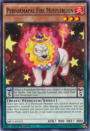 Performapal Fire Mufflerlion [MP15-EN191] Common | Chromatic Games