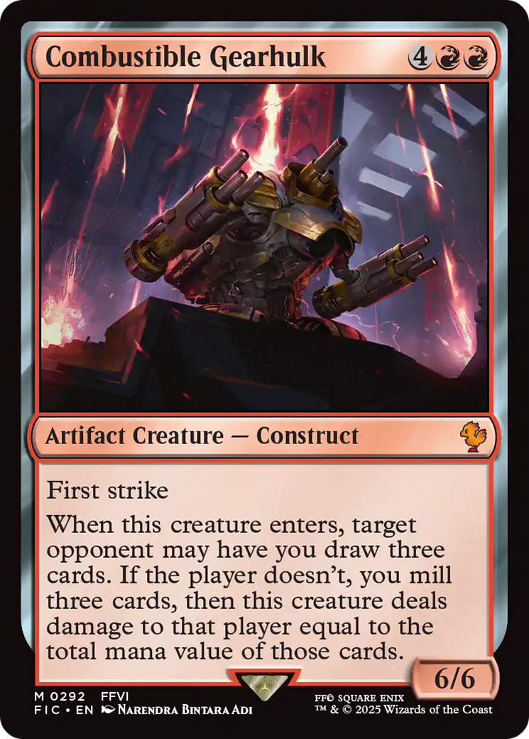 Combustible Gearhulk [FINAL FANTASY Commander] | Chromatic Games