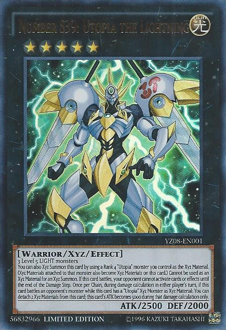 Number S39: Utopia the Lightning [YZ08-EN001] Ultra Rare | Chromatic Games