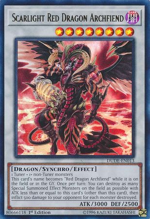 Scarlight Red Dragon Archfiend [DUDE-EN013] Ultra Rare | Chromatic Games