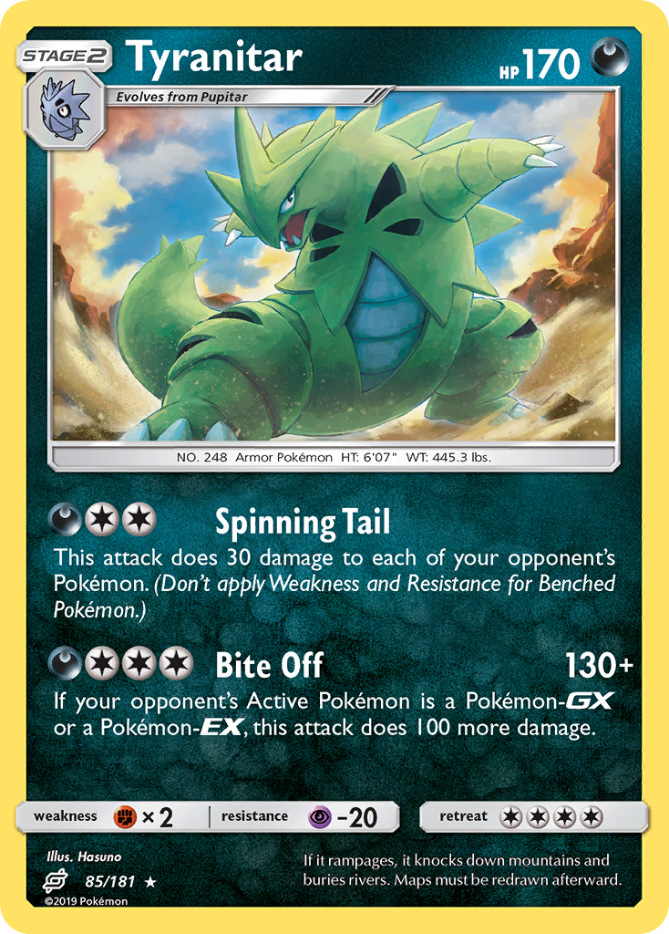 Tyranitar (85/181) [Sun & Moon: Team Up] | Chromatic Games